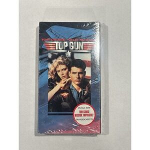 Top Gun Movie Brand new VHS factorySealed With Sticker  Tom Cruise 1986 Nostalgc